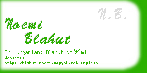 noemi blahut business card